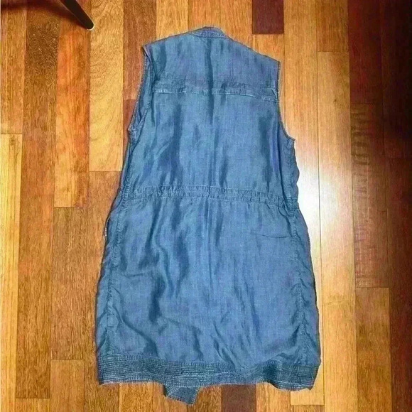 GAP | Long “denim” lyocell vest size small  (fits larger) - Picture 5 of 5